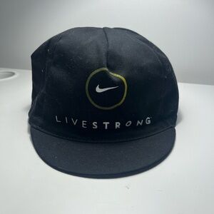 Nike LIVESTRONG Black Cycling Cap with Yellow Accent